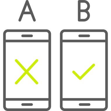 akıllı telefon simgesi, vektör illüstrasyonunu kontrol et