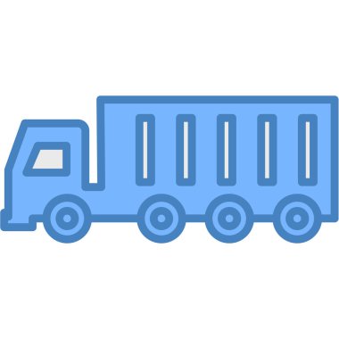 Kamyon. Web simgesi basit illüstrasyon