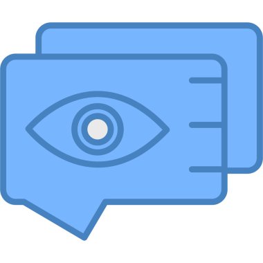 Sohbet mesajı vektör simgesi düzenlenebilir