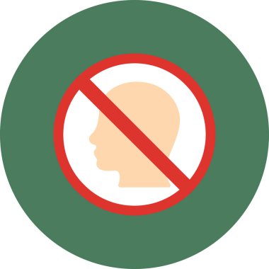 Hiçbir iz yok. Web simgesi basit illüstrasyon