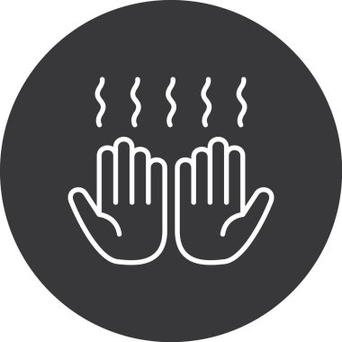 Siyah bir simgenin vektör illüstrasyonu