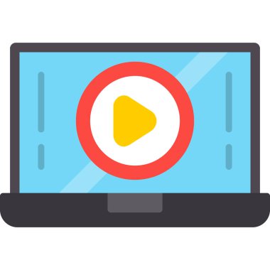 video oynatıcı vektör simgesi