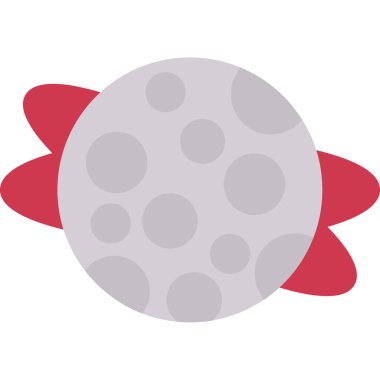 Ay simgesinin vektör illüstrasyonu