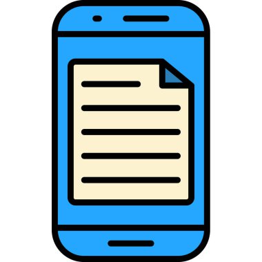 Cep telefonu. resimleme tasarımı