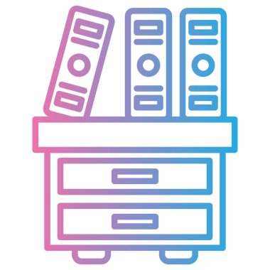 Kitaplar. Web simgesi basit illüstrasyon