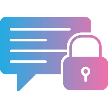 Kilit. Web simgesi basit illüstrasyon