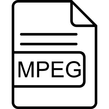 dosya biçimi simgesi, vektör illüstrasyonu