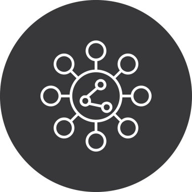 ağ vektörü simgesi modern basit illüstrasyon