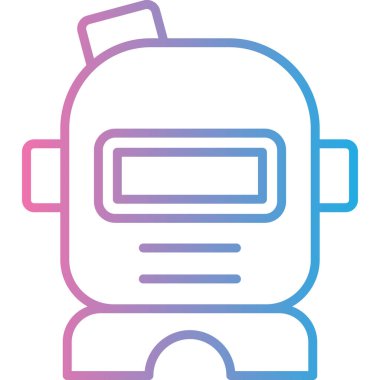 Yazıcı. Web simgesi basit illüstrasyon