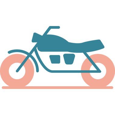 motosiklet simgesi vektör illüstrasyonu