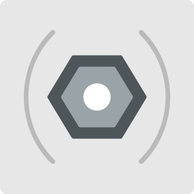 Bir molekülün düz vektör simgesi