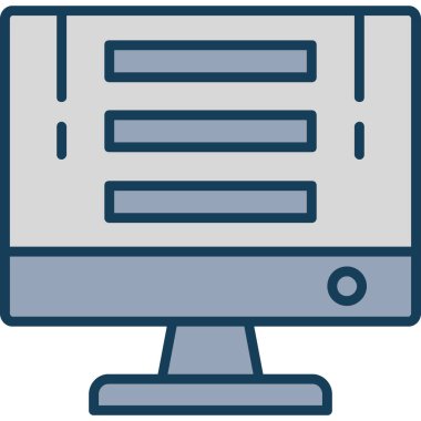 Bilgisayar monitör web simgesi