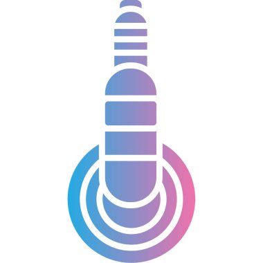 Tek bir izole halat simgesinin vektör çizimi