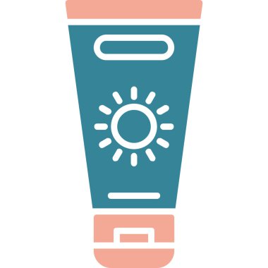 Mavi ve turuncu rengin vektör çizimi