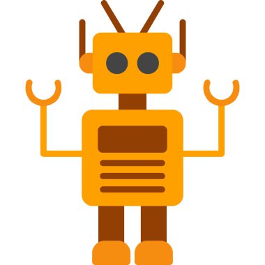 Robot simgesi. Vektör çizim