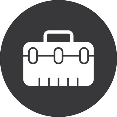 Evrak çantası simgesinin vektör illüstrasyonu