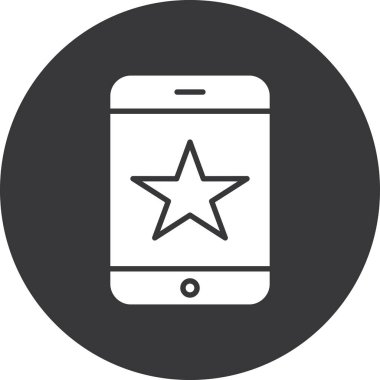 Cep telefonu simgesi, vektör illüstrasyonu