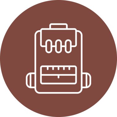 Bir torba simgesinin vektör illüstrasyonu