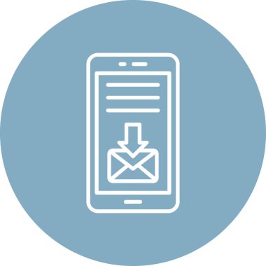 Vektör mobil simgesi, illüstrasyon