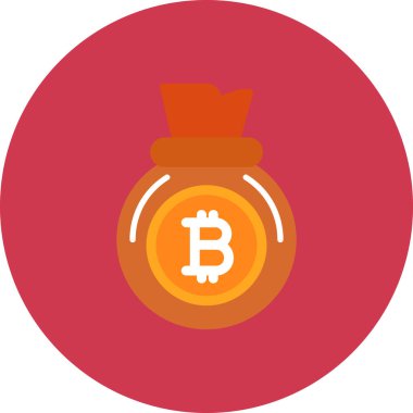 bitcoin. Web simgesi basit tasarım