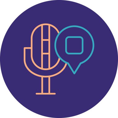 Modern simgenin vektör illüstrasyonu