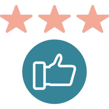 derecelendirme vektörü simgesi, modern biçim