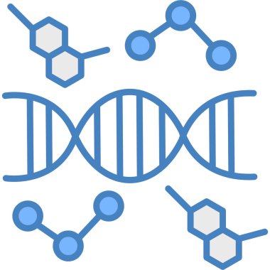 DNA molekülü yapı simgesi - taslak biçimi