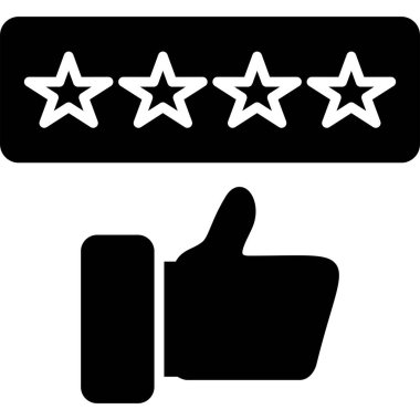 derecelendirme vektörü düz simgesi