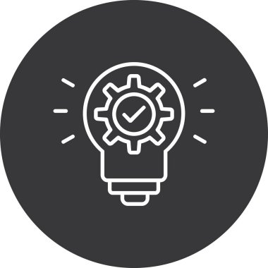 Fikir simgesi vektör illüstrasyonu