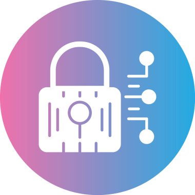 Kilit. Web simgesi basit illüstrasyon