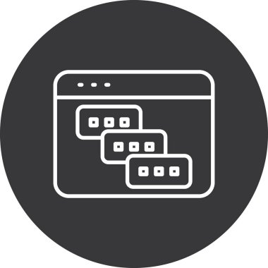 Seo simgesinin vektör illüstrasyonu