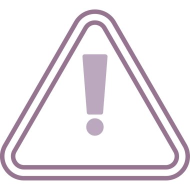 Dikkat ünlem işareti simgesi. vektör illüstrasyonu