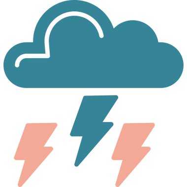 Bulut. Web simgesi basit illüstrasyon