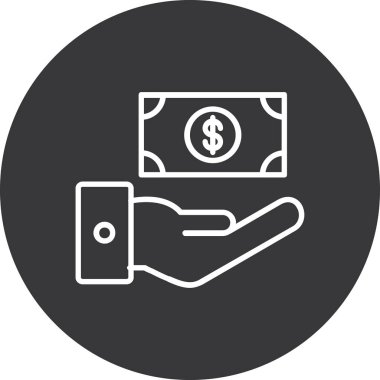 Kolayca düzenleyebilen ve düzenleyebilen Dolar Vektörü simgesi