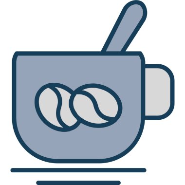 çay ikonu, basit tasarım illüstrasyonu