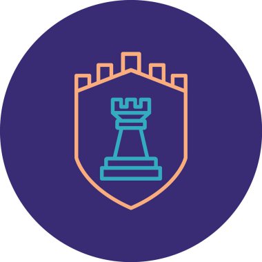 Web için vektör kalkanı simgesi