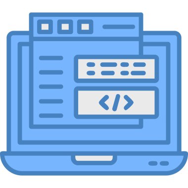 Geliştirme için Web simgesi. Vektör çizim