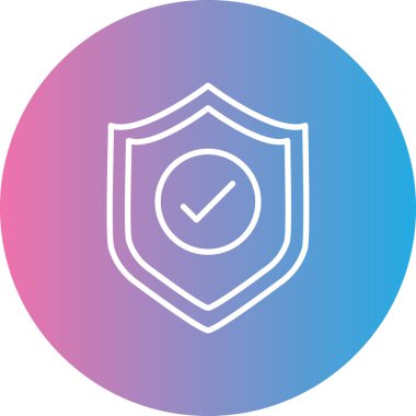 kalkan simgesi, vektör illüstrasyonu