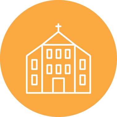 kilise simgesi vektör illüstrasyonu