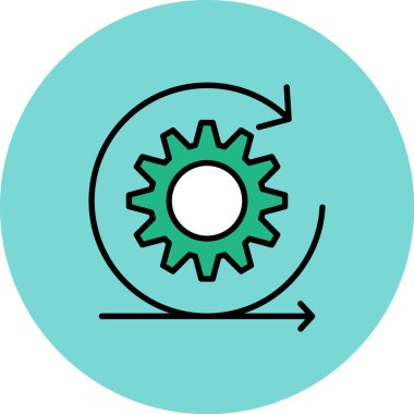 Vites tekerleği. Basit illüstrasyon