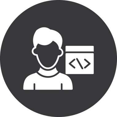 Kullanıcı için düz web simgesi