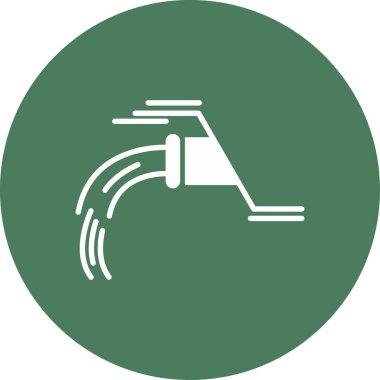 Su musluğu simgesinin vektör illüstrasyonu