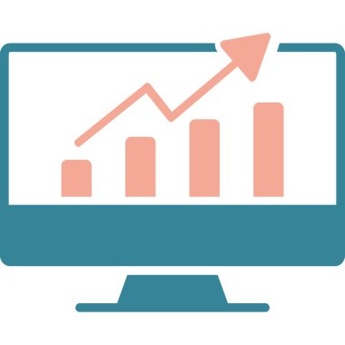 grafik, rapor, rapor, istatistik için ticari düz simge