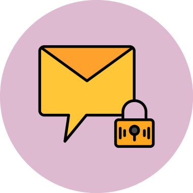 E-posta. Web simgesi basit illüstrasyon