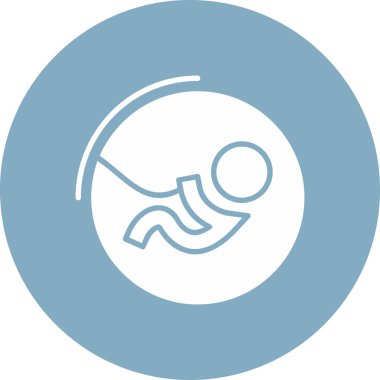 Tek bir bebek emziğinin vektör çizimi