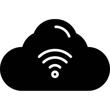 Bulut simgesi vektör illüstrasyonu