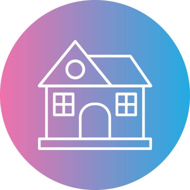 Modern evin vektör çizimi, ev simgesi