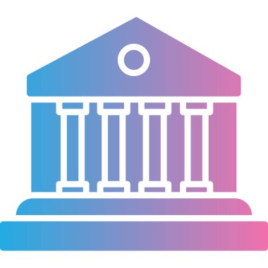 Banka binası. Basit resimleme