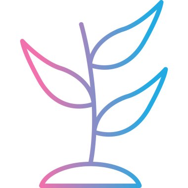 Yaprak. Web simgesi basit tasarım