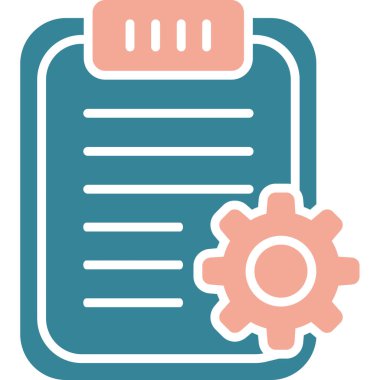 Belgenin vektör illüstrasyon simgesi